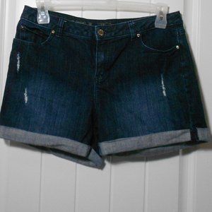 Jennifer Lopez Distressed Denim shorts size 10